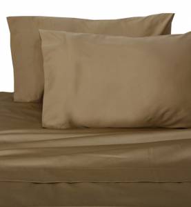 Taupe Hotel 600 Thread Count Cotton Sateen Sheet Set King