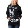 Glamour Kills Live Forever Tomorrow Charcoal Pullover Hoodie