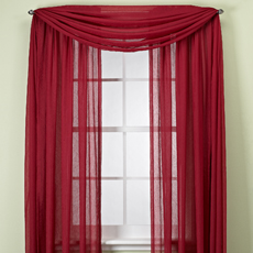 Crushed Voile Sheer 72' Rod Pocket Window Curtain Panel - Bed Bath & Beyond
