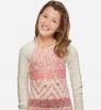 Aztec Print Lace-Up Pullover - size 8