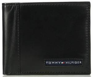Tommy Hilfiger Men's RFID Wallet, Black