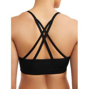 Athletic Works Womens Active Strappy Back Sports Bra