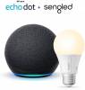 Echo Dot 4th Gen Charcoal With Free Light Bulb
