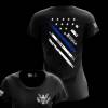 Buy Blue Line Flag Crest Tees for Women at Tactical Pro Supply