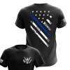 Blue Line Crest Flag T-Shirts | Men’s Tees for Real Patriots