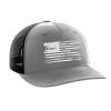 White Flag Gray Snapback American Flag Hat | Tactical Pro Supply
