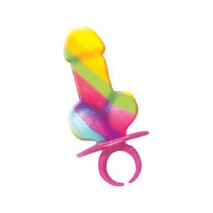 Rainbow Pecker Ring Pop/Must-Have Hens Party Delight