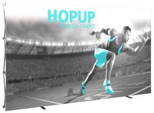 Hopup 12’ Tension Fabric Pop-Up Display | High-Quality Graphics