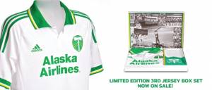 Portland Timbers Adidas Authentic 3rd Jersey Limited Edition Boxed Set