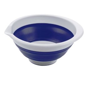 Amazon.com: Progressive International 5 Quart Collapsible Bowl, Blue and Wh
