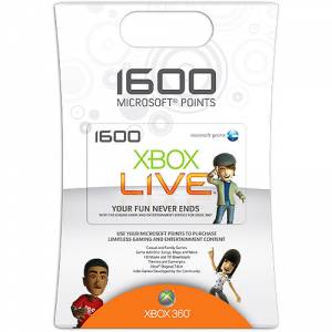 Xbox Live 1600 Points Card (Xbox 360)