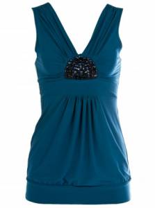 Jewel Ruched Tank