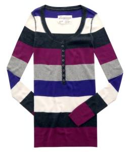 Block Stripe Scoop-Neck Sweater - Aéropostale®
