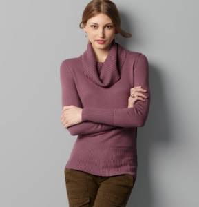 Sensationally Soft Cowl Neck Sweater