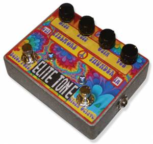 Elite Tone Fillmore Thunder fuzz octave guitar effects pedal demo w SG & Dr
