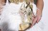 Pearls Embellished Gold/Silver Prom Shoes