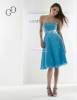 A-line sweetheart beading short blue prom dress