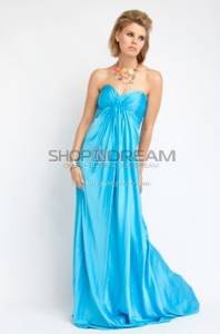 Sheath Sweetheart Draped Elastic Satin Long Prom Dress