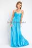 Sheath Sweetheart Draped Elastic Satin Long Prom Dress