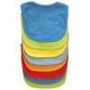 Neat Solutions 8 Pack Multi-Color Solid Knit Terry Feeder Bib