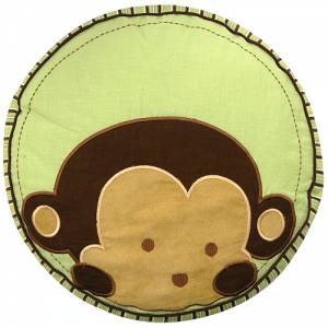 Mod Pod Pop Monkey Throw Pillow