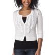 Mossimo Supply Co. Juniors Croppd Feminine Cardigan - True White M