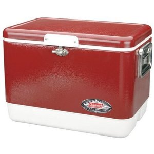 Coleman Steel belted cooler
