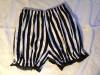 Black and White Striped Gothic Lolita Bloomers