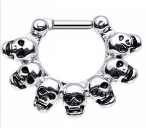 Skull Septum Clicker