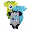Monster Inc. Body Suits, 3 pk - Size 9 mo
