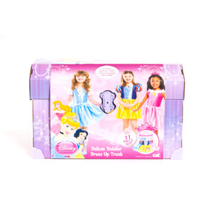 Disney Princess Deluxe Toddler Dress-Up Trunk with 3 Outfits