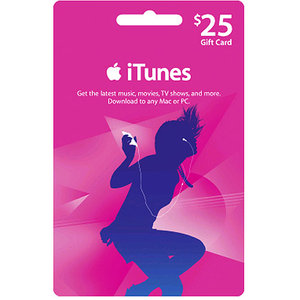Apple iTunes Silhouette $25 Gift Card