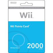 wii points card