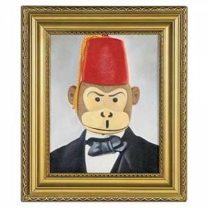 Monkey Portrait Oil Painting