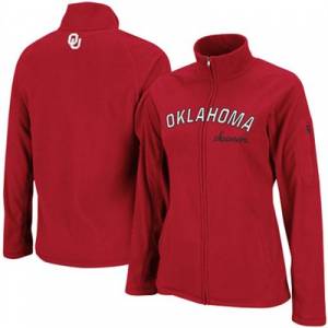 Oklahoma Sooners Crimson Full Zip Fleece Jacket