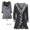 Black and Gray Reversible Hooded Jacket - New Age & Spiritual Gifts at Pyra