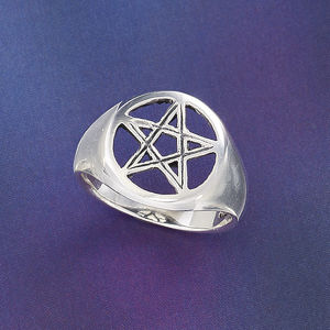 Sterling Pentacle Ring - New Age & Spiritual Gifts at Pyramid Collection