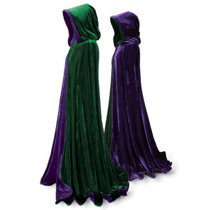 Emerald and Purple Velvet Cape - New Age & Spiritual Gifts at Pyramid Colle
