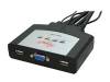Rosewill RKV-4UC 4 Port USB Cable KVM, 0.9m Cable Built with Speaker MIC Re