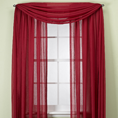 Crushed Voile Sheer 72' Rod Pocket Window Curtain Panel - Bed Bath & Beyond