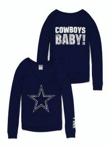 Dallas Cowboys V-Neck Raglan Tee