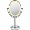 lighted double sided mirror