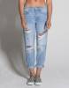 RSQ Soho Ripped Womens Boyfriend Jeans