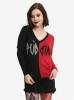 DC Comics Harley Quinn Puddin' Split Girls Top