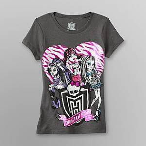 Monster High Girl's Graphic T-Shirt - Beast Friends