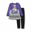Piper Girl's Tunic Top & Leggings - Hearts/Peace Signs