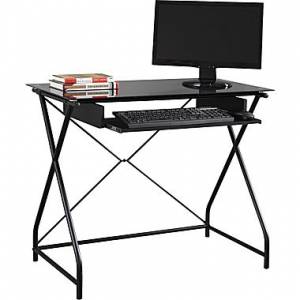 Easy2Go Glass Computer Desk
