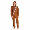 Men's Star Wars Chewbacca Hooded Union Suit Brown