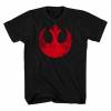 Men's Star Wars Rebel Logo T-Shirt Black - Medium