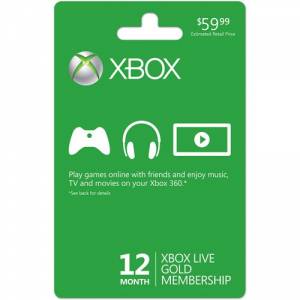 12 Month Xbox Live Gold Membership (Xbox One/360)